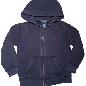 Kids Polo Ralph Lauren Navy Zip Hoodie